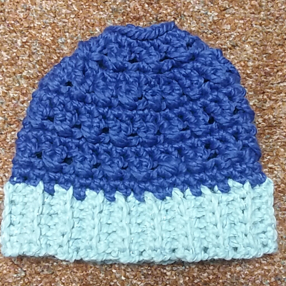 Crochet adult ponytail hat